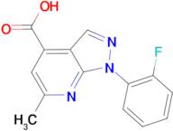 1-(2-fluorophenyl)-6-methyl-1H-pyrazolo[3,4-b]pyridine-4-carboxylic acid