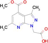 [4-(methoxycarbonyl)-3,6-dimethyl-1H-pyrazolo[3,4-b]pyridin-1-yl]acetic acid