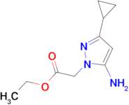 ethyl (5-amino-3-cyclopropyl-1H-pyrazol-1-yl)acetate