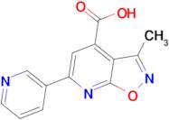 3-methyl-6-pyridin-3-ylisoxazolo[5,4-b]pyridine-4-carboxylic acid