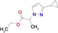 ethyl 2-(3-cyclopropyl-1H-pyrazol-1-yl)propanoate