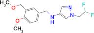 1-(2,2-difluoroethyl)-N-[4-methoxy-3-(methoxymethyl)benzyl]-1H-pyrazol-4-amine