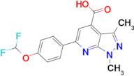 6-[4-(difluoromethoxy)phenyl]-1,3-dimethyl-1H-pyrazolo[3,4-b]pyridine-4-carboxylic acid