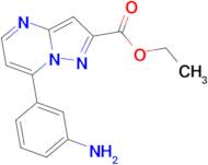 ethyl 7-(3-aminophenyl)pyrazolo[1,5-a]pyrimidine-2-carboxylate