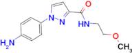1-(4-aminophenyl)-N-(2-methoxyethyl)-1H-pyrazole-3-carboxamide