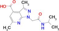 1-[2-(isopropylamino)-2-oxoethyl]-3,6-dimethyl-1H-pyrazolo[3,4-b]pyridine-4-carboxylic acid