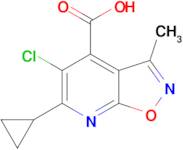 5-chloro-6-cyclopropyl-3-methylisoxazolo[5,4-b]pyridine-4-carboxylic acid