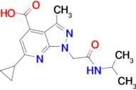 6-cyclopropyl-1-[2-(isopropylamino)-2-oxoethyl]-3-methyl-1H-pyrazolo[3,4-b]pyridine-4-carboxylic...