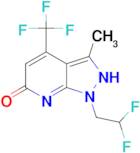 1-(2,2-difluoroethyl)-3-methyl-4-(trifluoromethyl)-1,7-dihydro-6H-pyrazolo[3,4-b]pyridin-6-one