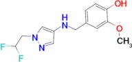 4-({[1-(2,2-difluoroethyl)-1H-pyrazol-4-yl]amino}methyl)-2-methoxyphenol