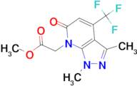 methyl [1,3-dimethyl-6-oxo-4-(trifluoromethyl)-1,6-dihydro-7H-pyrazolo[3,4-b]pyridin-7-yl]acetate