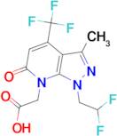 [1-(2,2-difluoroethyl)-3-methyl-6-oxo-4-(trifluoromethyl)-1,6-dihydro-7H-pyrazolo[3,4-b]pyridin-7-yl]acetic acid
