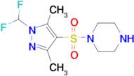 1-{[1-(difluoromethyl)-3,5-dimethyl-1H-pyrazol-4-yl]sulfonyl}piperazine
