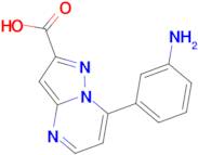 7-(3-aminophenyl)pyrazolo[1,5-a]pyrimidine-2-carboxylic acid