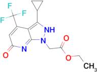 ethyl [3-cyclopropyl-6-oxo-4-(trifluoromethyl)-6,7-dihydro-1H-pyrazolo[3,4-b]pyridin-1-yl]acetate