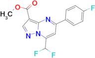 methyl 7-(difluoromethyl)-5-(4-fluorophenyl)pyrazolo[1,5-a]pyrimidine-3-carboxylate