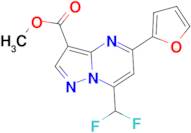 methyl 7-(difluoromethyl)-5-(2-furyl)pyrazolo[1,5-a]pyrimidine-3-carboxylate