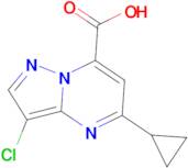 3-chloro-5-cyclopropylpyrazolo[1,5-a]pyrimidine-7-carboxylic acid