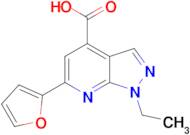 1-ethyl-6-(2-furyl)-1H-pyrazolo[3,4-b]pyridine-4-carboxylic acid