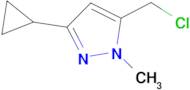 5-(chloromethyl)-3-cyclopropyl-1-methyl-1H-pyrazole