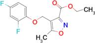 ethyl 4-[(2,4-difluorophenoxy)methyl]-5-methylisoxazole-3-carboxylate