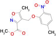 methyl 5-methyl-4-[(5-methyl-2-nitrophenoxy)methyl]isoxazole-3-carboxylate