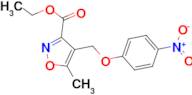 ethyl 5-methyl-4-[(4-nitrophenoxy)methyl]isoxazole-3-carboxylate