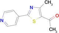 1-(4-methyl-2-pyridin-4-yl-1,3-thiazol-5-yl)ethanone