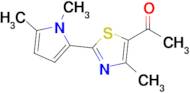 1-[2-(1,5-dimethyl-1H-pyrrol-2-yl)-4-methyl-1,3-thiazol-5-yl]ethanone