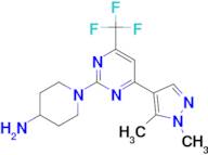 1-[4-(1,5-dimethyl-1H-pyrazol-4-yl)-6-(trifluoromethyl)pyrimidin-2-yl]piperidin-4-amine
