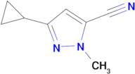 3-cyclopropyl-1-methyl-1H-pyrazole-5-carbonitrile