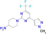 1-[4-(1-methyl-1H-pyrazol-4-yl)-6-(trifluoromethyl)pyrimidin-2-yl]piperidin-4-amine