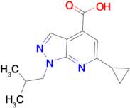 6-cyclopropyl-1-isobutyl-1H-pyrazolo[3,4-b]pyridine-4-carboxylic acid