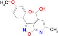 3-(4-methoxyphenyl)-6-methylisoxazolo[5,4-b]pyridine-4-carboxylic acid