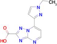 7-(1-ethyl-1H-pyrazol-3-yl)[1,2,4]triazolo[1,5-a]pyrimidine-2-carboxylic acid