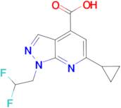 6-cyclopropyl-1-(2,2-difluoroethyl)-1H-pyrazolo[3,4-b]pyridine-4-carboxylic acid