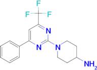 1-[4-phenyl-6-(trifluoromethyl)pyrimidin-2-yl]piperidin-4-amine