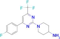 1-[4-(4-fluorophenyl)-6-(trifluoromethyl)pyrimidin-2-yl]piperidin-4-amine