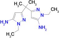 3,3'-propane-2,2-diylbis(1-ethyl-1H-pyrazol-5-amine)