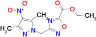 ethyl 3-[(3,5-dimethyl-4-nitro-1H-pyrazol-1-yl)methyl]-1,2,4-oxadiazole-5-carboxylate