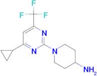 1-[4-cyclopropyl-6-(trifluoromethyl)pyrimidin-2-yl]piperidin-4-amine