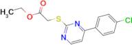 ethyl {[4-(4-chlorophenyl)pyrimidin-2-yl]thio}acetate