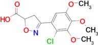 3-(2-chloro-3,4,5-trimethoxyphenyl)-4,5-dihydroisoxazole-5-carboxylic acid