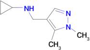 N-[(1,5-dimethyl-1H-pyrazol-4-yl)methyl]cyclopropanamine