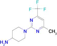 1-[4-methyl-6-(trifluoromethyl)pyrimidin-2-yl]piperidin-4-amine