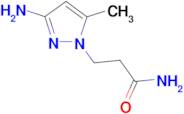 3-(3-amino-5-methyl-1H-pyrazol-1-yl)propanamide