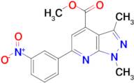 methyl 1,3-dimethyl-6-(3-nitrophenyl)-1H-pyrazolo[3,4-b]pyridine-4-carboxylate