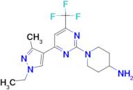 1-[4-(1-ethyl-3-methyl-1H-pyrazol-4-yl)-6-(trifluoromethyl)pyrimidin-2-yl]piperidin-4-amine