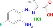 1-(2-amino-4-fluorophenyl)-1H-pyrazole-3-carboxylic acid