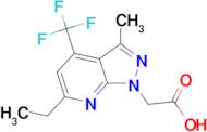 [6-ethyl-3-methyl-4-(trifluoromethyl)-1H-pyrazolo[3,4-b]pyridin-1-yl]acetic acid